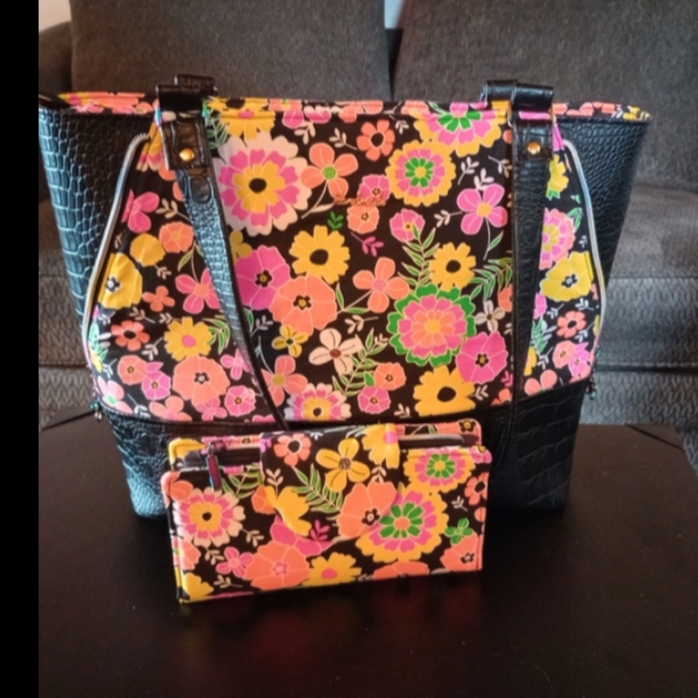 Homemade tote bag with matching wallet, Birthday, Christmas Gift